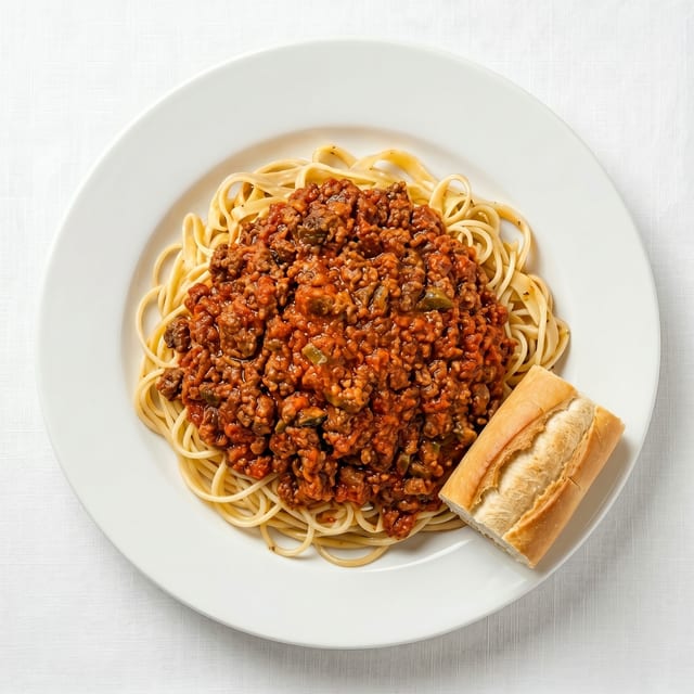 Hearty Meat Sauce with Pasta.